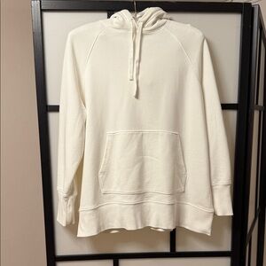 ATM Anthony Thomas Melillo White French Terry Hoodie Size S (Fits M/L)